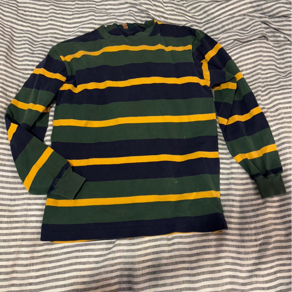 J. Crew striped vintage 90s long sleeve T-shirt, thick cotton